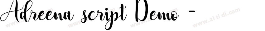 Adreena script Demo 字体转换